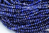 Natural Sodalite Beads Full Strands-15.5 inches- Nice Size Hole- Diamond Cutting, High Facets- Nice and Sparkly- Faceted Rondelle-6mm