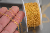 Gold Filled Long Short Chain, Wholesale, USA Made, Chain by foot