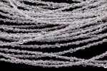 Super Clear Natural Herkimer Diamond Quartz Beads 2.6mm Double Pointed Quartz 16" Strand Top Drilled- Super Tiny