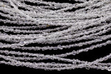 Super Clear Natural Herkimer Diamond Quartz Beads 2.6mm Double Pointed Quartz around 14.5" Strand Top Drilled- Super Tiny