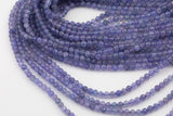 Natural Tanzanite Faceted Round Beads Size 3mm 15.5" Strand