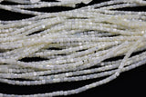 Mother of Pearl 4mm Barrel Heishi Beads 15.5" Strand Shell Beads