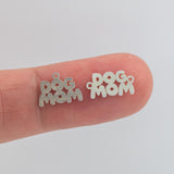 Dog Mom Permanent Jewelry Connector or Charm- Intricate Detail - 14kt gold filled or Sterling Silver - Made in the USA