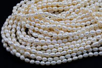 4x5mm Potato Nugget Pearl Freshwater Pearl-Full Strand 15.5 inch Strand