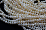 4.5mm off Round Pearl Freshwater Pearl-Full Strand 15 inch Strand