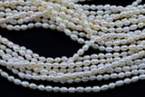 3x5mm Rice Potato Pearl Freshwater Pearl-Full Strand 15.5 inch Strand