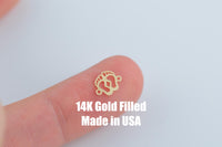 Foot Print Sand Print Permanent Jewelry Connector- Intricate Detail - 14kt gold filled or Sterling Silver - Made in the USA - Custom