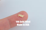 Baby Bottle Milk Bottle Permanent Jewelry Connector- Intricate Detail - 14kt gold filled or Sterling Silver - Made in the USA - Custom