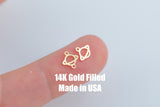 Planets Constellation Permanent Jewelry Connector- Intricate Detail - 14kt gold filled or Sterling Silver - Made in the USA - Custom