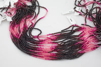 3mm Crystal Round 1 or 2 or 5 or 10 STRANDS- 16 inch strand- Umbre Red