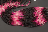 3mm Crystal Round 1 or 2 or 5 or 10 STRANDS- 16 inch strand- Umbre Red