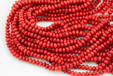 Bamboo Coral Roundel High Quality 6mm Full Strand 16" Gemstone Beads