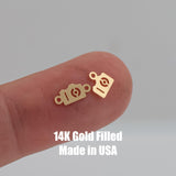 Camera Jewelry Connector-8.5mm - 14kt gold filled or Sterling Silver - Made in the USA