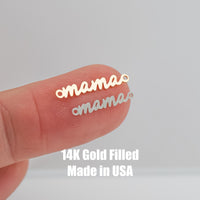 Mama Connector 14K Gold Filled or Sterling Silver Mama Connectors - Mama Link for Bracelet or Necklace - Permanent Jewelry Supply