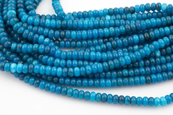 Apatite Jade- High Quality in Roundel, 6mm, 8mm- Full 15.5 Inch Strand-15.5 inch Strand Smooth Gemstone Beads