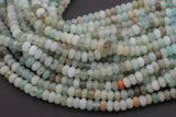 Aquamarine Jade- High Quality in Roundel, 6mm, 8mm- Full 15.5 Inch Strand-15.5 inch Strand Smooth Gemstone Beads