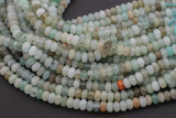 Aquamarine Jade- High Quality in Roundel, 6mm, 8mm- Full 15.5 Inch Strand-15.5 inch Strand Smooth Gemstone Beads