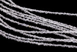 Super Clear Natural Herkimer Diamond Quartz Beads 2.6mm Double Pointed Quartz 16" Strand Top Drilled- Super Tiny