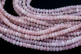 Natural Beryl Morganite Aquamarine High Quality in Diamond Cut Faceted Roundel, 8mm - Full 15.5 Inch Strand-Full Strand 15.5 inch Strand