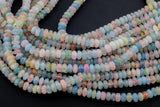 Natural Multi Beryl Morganite Aquamarine High Quality Smooth Roundel, 8mm - Full 15.5 Inch Strand-Full Strand 15.5 inch Strand