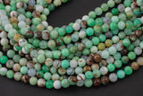Natural Australian Chrysoprase, High Quality in Round, 4mm, 6mm, 8mm, 10mm, 12mm, 14mm-Full Strand 16 inch Strand Smooth Gemstone Beads