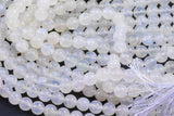 Natural Moonstone Beads 3mm 4mm 5mm 6mm 7mm 8mm Rainbow Moonstone Smooth Round 15.5" - 16" full strands Some Blue Flash Good Quality