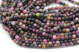 Natural Watermelon Tourmaline High Quality in Round, 4mm, 6mm, 8mm, 10mm AAA Quality Smooth Gemstone Beads