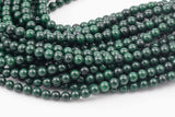 Dark Green - JADE Smooth Round- 6mm 8mm 10mm 12mm-Full Strand 15.5 inch Strand AAA Quality