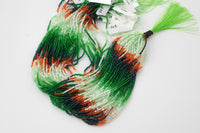 2mm Crystal Round 1 or 2 or 5 or 10 STRANDS- 14.5 inch strand- Green Umbre