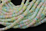 AAA Multi Color Mother of Pearl 4mm 6mm 8mm Heishi Beads 15.5" Strand Shell Beads