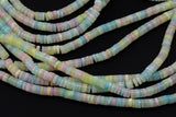 AAA Multi Color Mother of Pearl 4mm 6mm 8mm Heishi Beads 15.5" Strand Shell Beads