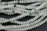 Natural Jade Jadeite - High Quality in Roundel, 6mm, 8mm- Full 15.5 Inch Strand-Full Strand 15.5 inch Strand Smooth Gemstone Beads