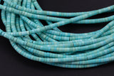 Magnesite Turquoise Heishi Discs Beads 2x4mm 3x6mm 15.5" Strand