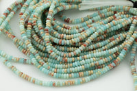 Sea Sediment Jasper - High Quality in Smooth Saucer Roundel, 4mm Flat Rondel 15 Inches Thin Roundel