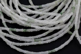Natural Jadeite - High Quality in Smooth Bamboo Shape, 5x11mm Flat