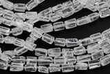 Natural Quartz- Freeform Barrel Beads- High Quality- 9x13mm- Full Strand 16" - 24 Pieces Gemstone Beads