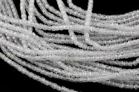 Cubic Zirconia Faceted Cube Beads Size- 15.5" Strand