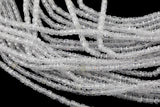 Cubic Zirconia Faceted Cube Beads Size- 15.5" Strand