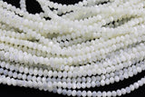 Gorgeous Mother of Pearl, High Quality in Irregular Roundels-4mm and 6mm- Full 16 inch strand-