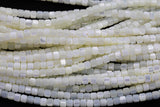 Mother of Pearl 4mm Barrel Heishi Beads 15.5" Strand Shell Beads