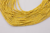 Yellow Jasper Heishi Discs Beads 1.5x2mm15.5" Strand- Extra Fine