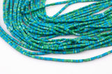 Multi Jasper Heishi Cube Beads 12.5mm 15.5" Strand- Extra Fine