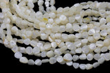 Mother of Pearl Nugget Strand -Handmade Jewelry- 15.5 inches- 38 pcs- 9-10mm