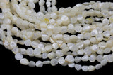 Mother of Pearl Nugget Strand -Handmade Jewelry- 15.5 inches- 38 pcs- 9-10mm