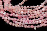 Light Pink Mother of Pearl Nugget Strand -Handmade Jewelry- 15.5 inches- 38 pcs- 9-10mm