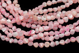 Light Pink Mother of Pearl Nugget Strand -Handmade Jewelry- 15.5 inches- 38 pcs- 9-10mm