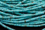 Magnesite Turquoise Heishi Beads Rondelle 15.5-16" Gemstone Beads