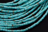 Magnesite Turquoise Heishi Beads Rondelle 15.5-16" Gemstone Beads