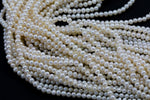 3.5mm off Round Pearl Freshwater Pearl-Full Strand 15 inch Strand