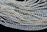 3x4mm Rice Potato Pearl Freshwater Pearl-Full Strand 15.5 inch Strand